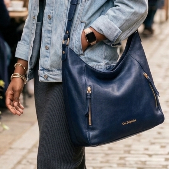 Ora Delphine Handbags - 𝅺ORA Delphine True Blue Hobo Satchel NWOT 😍